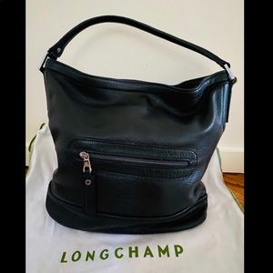 Longchamp Black Hobo Bag